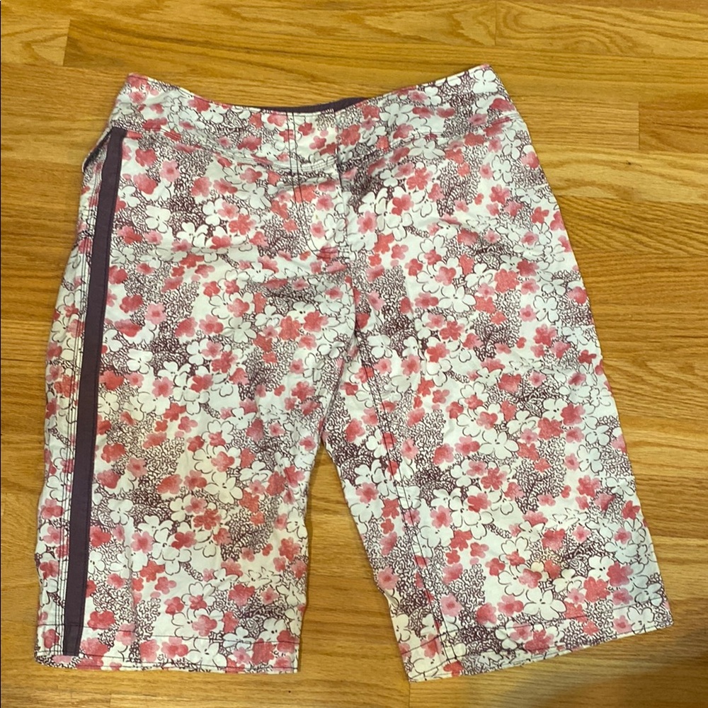 Vintage J. Crew Floral Knee Length Boardshorts